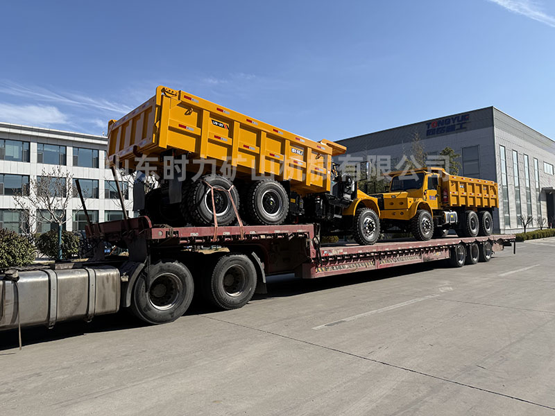 5台尖头UQ-25地下自卸车发往四川